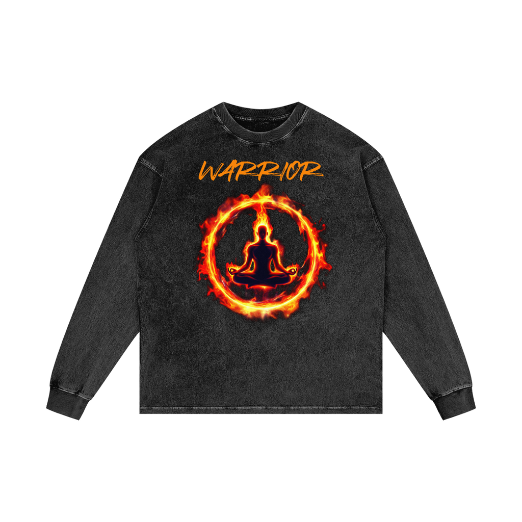 Acid Wash Oversize Long Sleeve T-Shirt