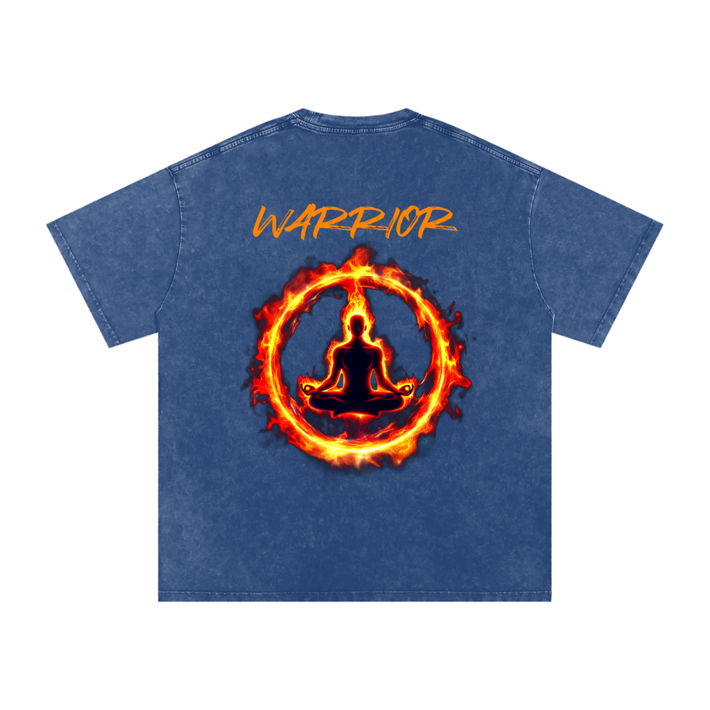 Snow Washed Oversized Cotton T-Shirt