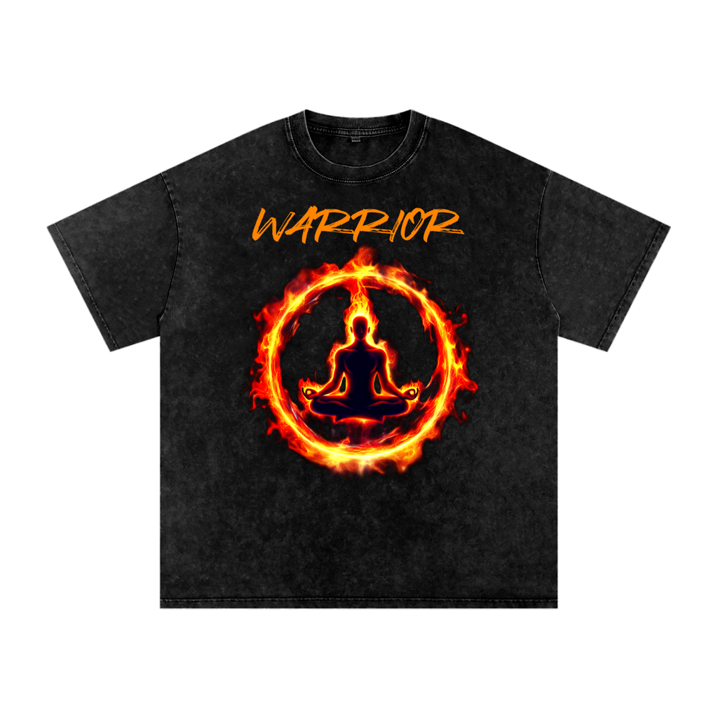 Snow Washed Oversized Cotton T-Shirt