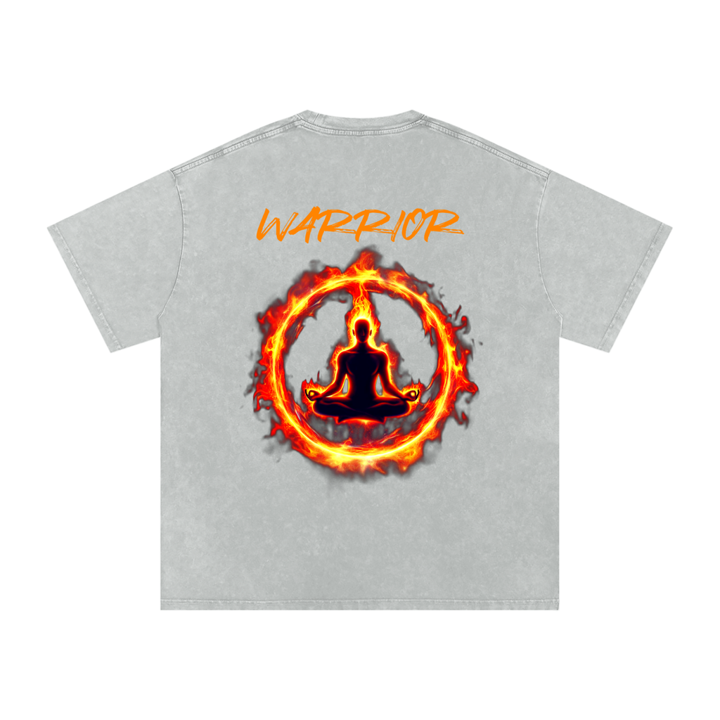 Snow Washed Oversized Cotton T-Shirt