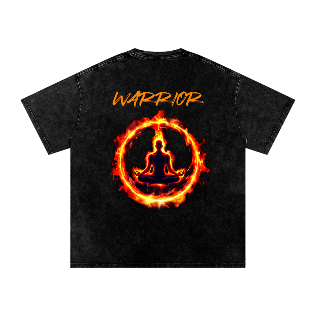 Snow Washed Oversized Cotton T-Shirt