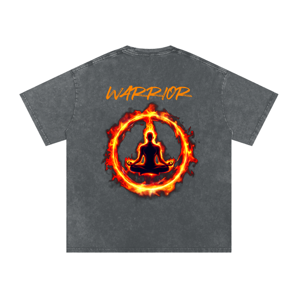 Snow Washed Oversized Cotton T-Shirt