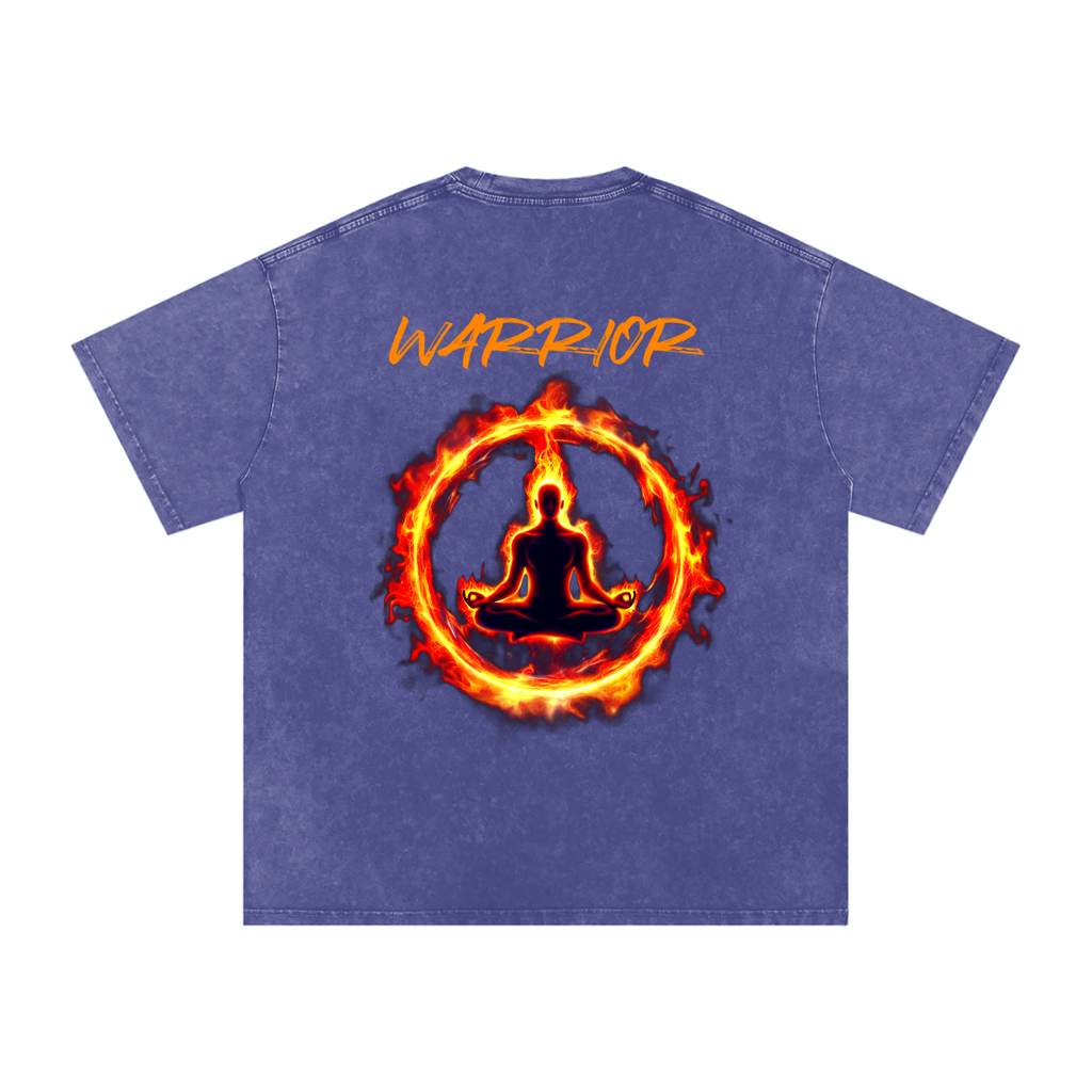 Snow Washed Oversized Cotton T-Shirt