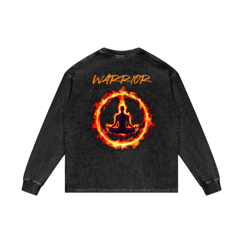 Acid Wash Oversize Long Sleeve T-Shirt