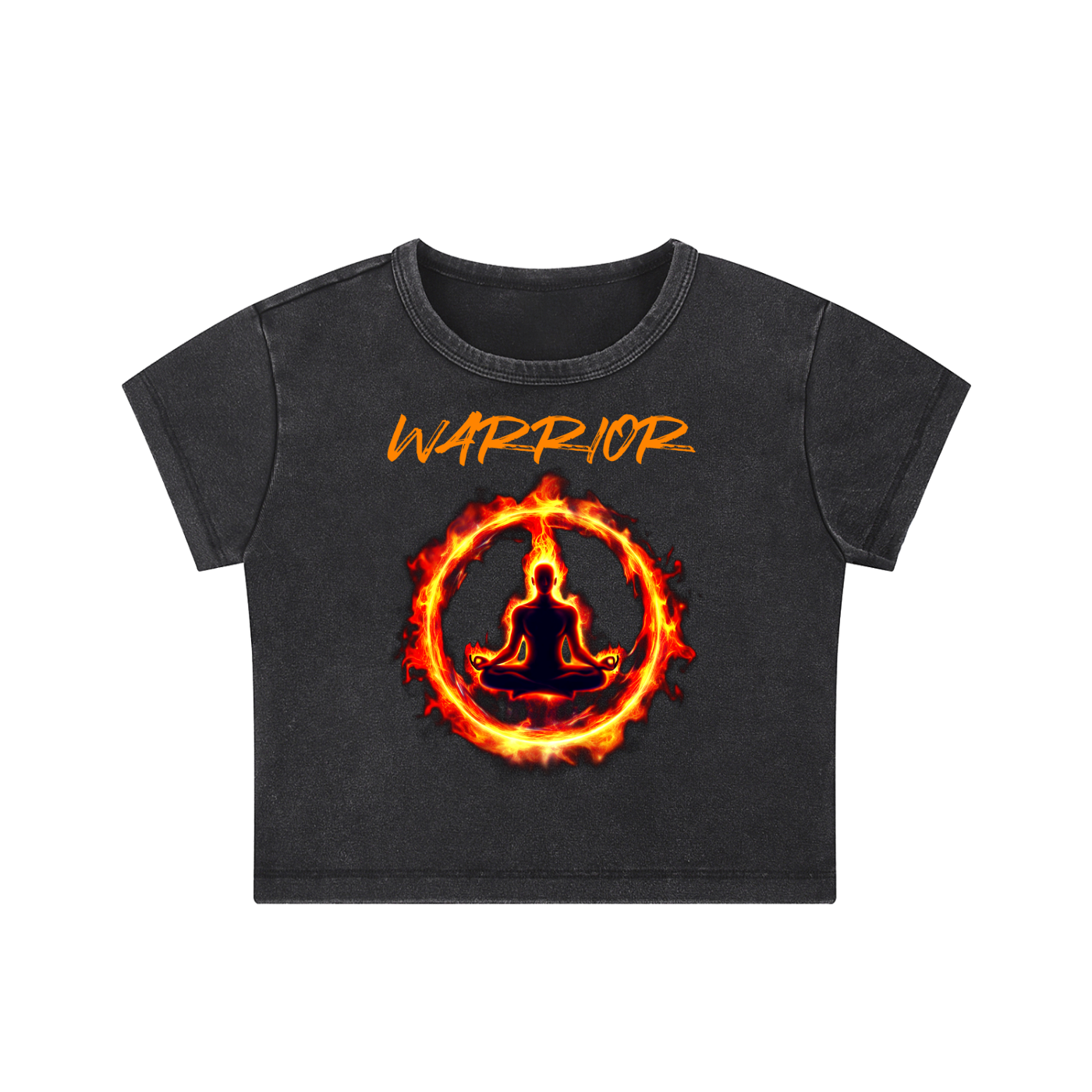 Women's snow Washed Crop Top